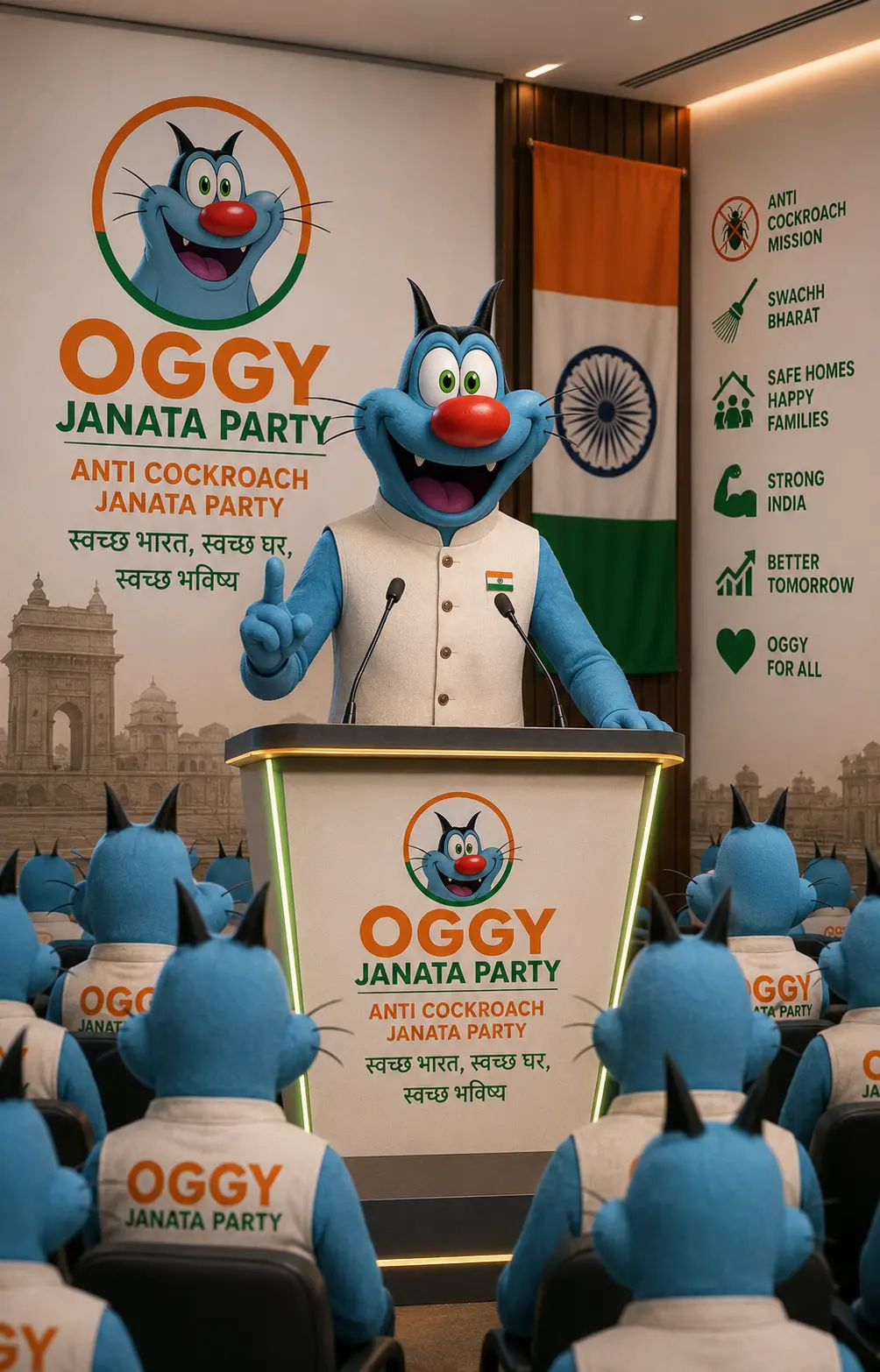oggy janata party poster